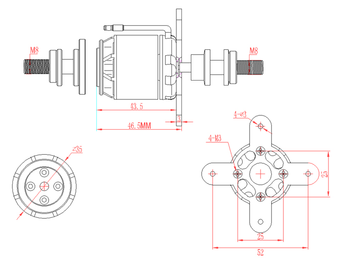 Emax GT2820-06 985kv 140g