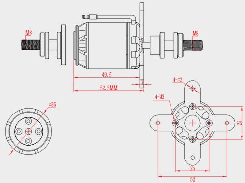 Emax GT2826-05 860kv 175g - 2