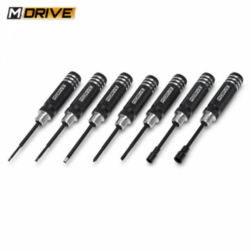 M-Drive Mini Verktyg Set Insex, Mutter + Skruvmejslar 7-delar