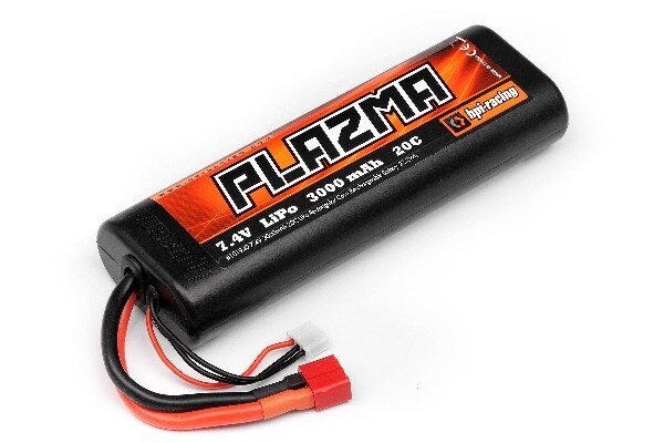 HPI 101940 Plazma 7.4V 3000Mah 20C Lipo Rnd Case S.Pack 22.2W