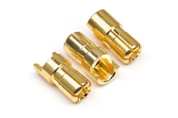 HPI HP101952 Male Gold Connectors (6.0Mm Dia) (3 Pcs)