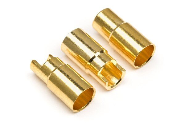 HPI HP101953 Female Gold Connectors (6.0Mm Dia) (3 Pcs)