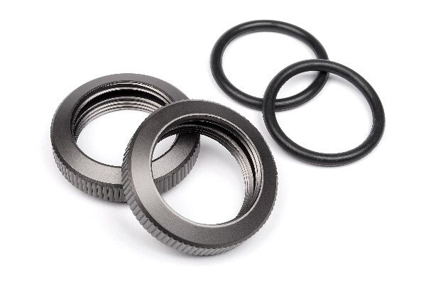 HPI HP102155 Shock Adjuster Nut 20Mm (Gunmetal/2Pcs)