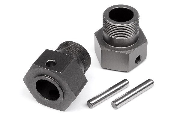 HPI HP102157 Wheel Hex Hub 24X27Mm (Gunmetal/2Pcs)