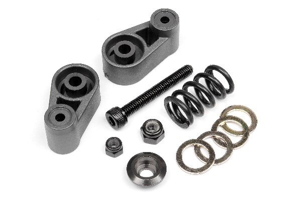 HPI HP102165 Servo Saver Set (Gunmetal)