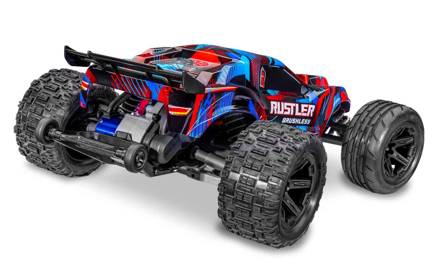 Traxxas Rustler 2WD 1/10 HD VX3 BL 3S RTR Röd - 12