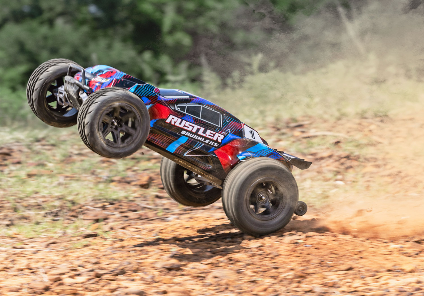 Traxxas Rustler 2WD 1/10 HD VX3 BL 3S RTR Röd - 24