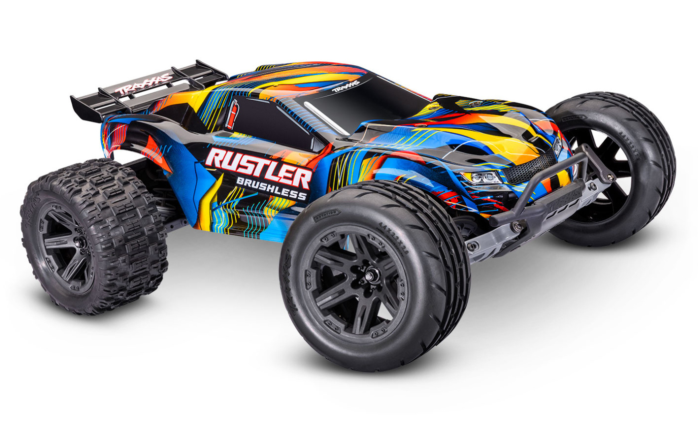 Traxxas Rustler 2WD 1/10 HD VX3 BL 3S RTR Gul
