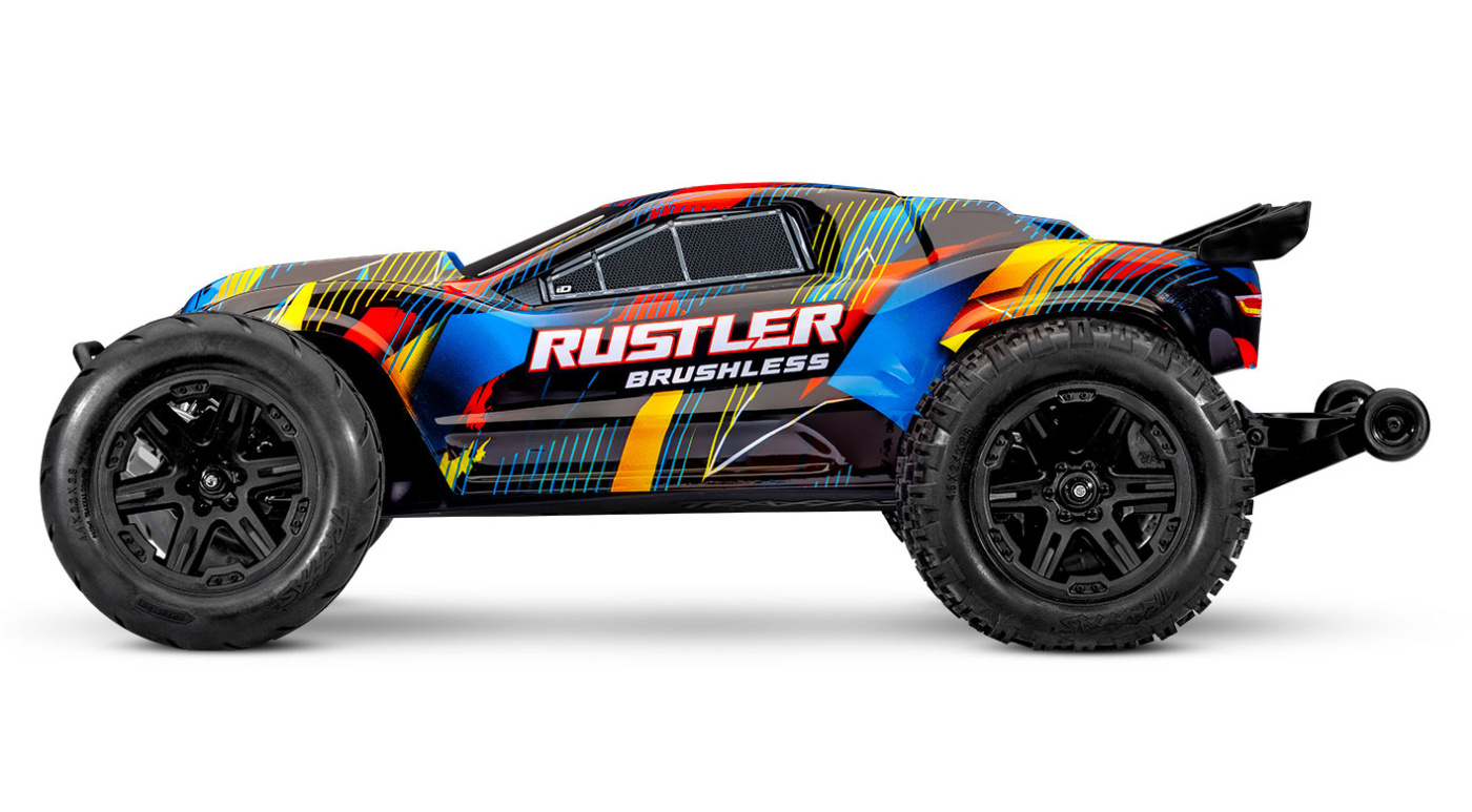 Traxxas Rustler 2WD 1/10 HD VX3 BL 3S RTR Gul - 17