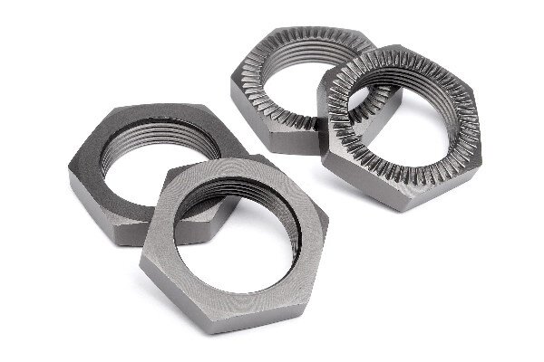 HPI HP102216 Wheel Nut 24Mm (Gunmetal/4Pcs)