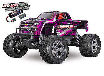 Traxxas Stampede 2WD 1/10 RTR TQ BL-2s HD Rosa