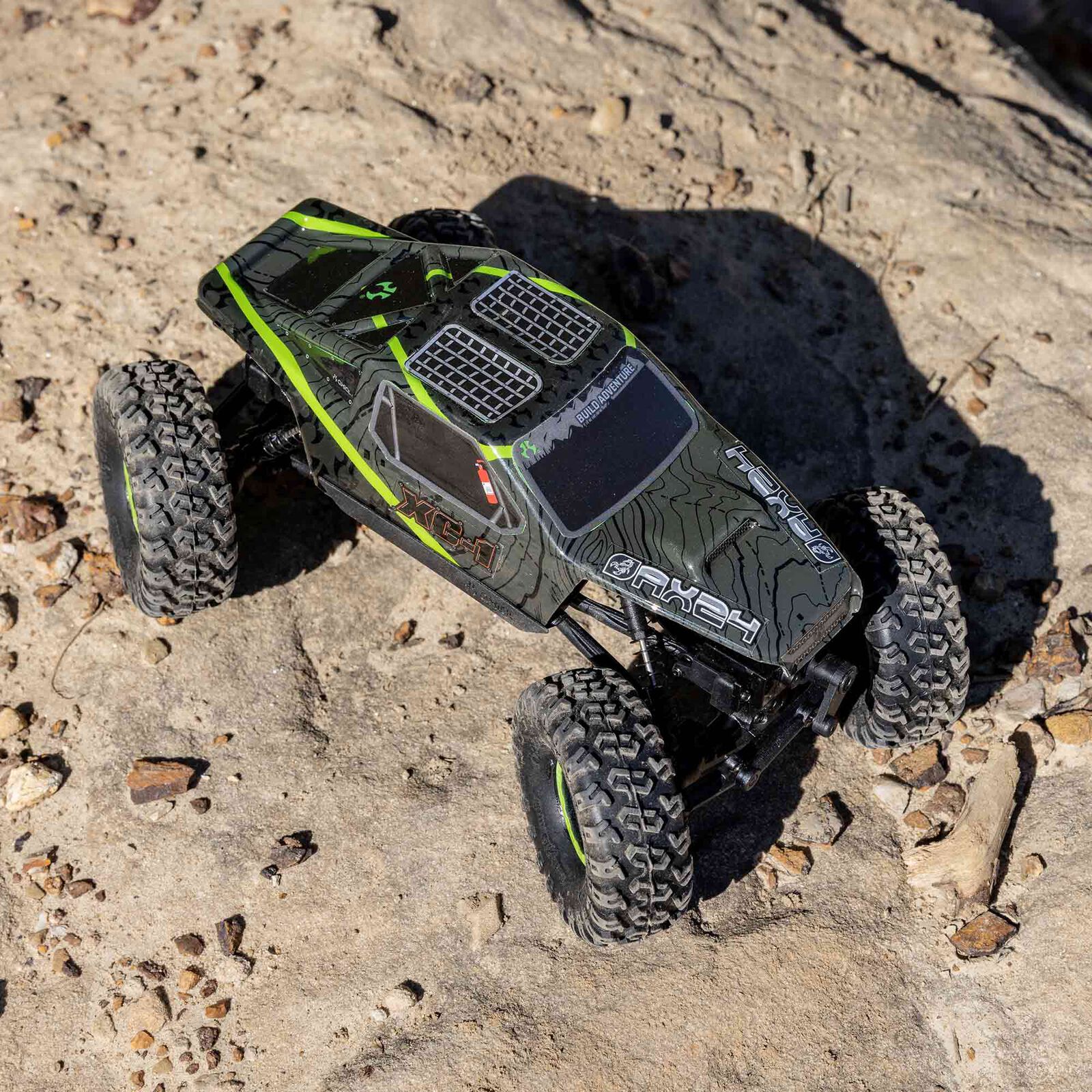 Axial AX24 XC-1 4WS Crawler Borstad RTR Grön - 2