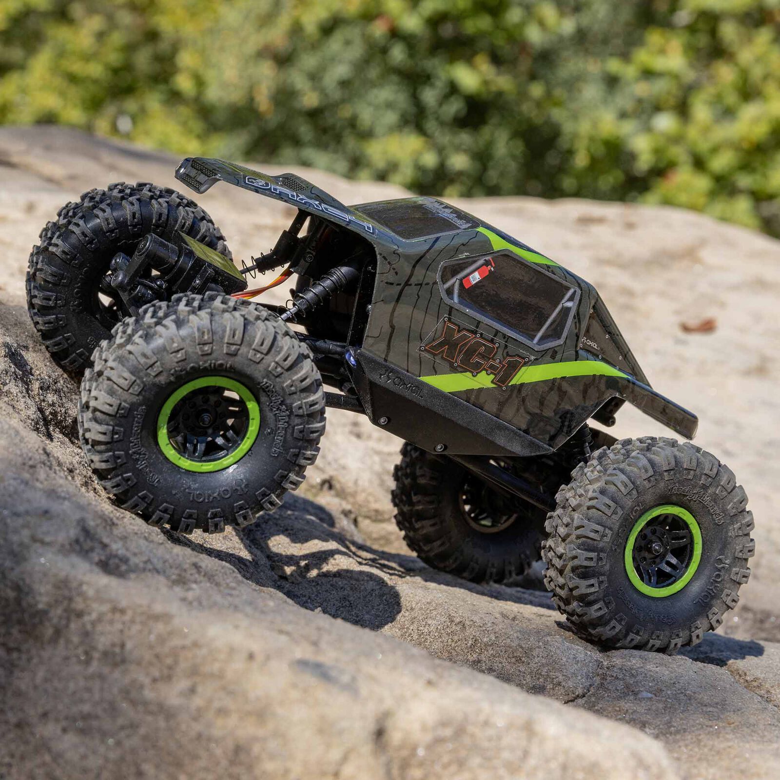 Axial AX24 XC-1 4WS Crawler Borstad RTR Grön - 4