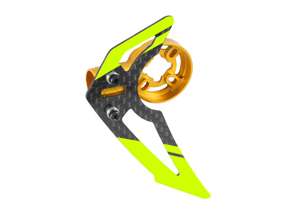 Aluminum Carbon Fiber Tail Motor Mount w/ Fin set GOLD BLADE 150 S
