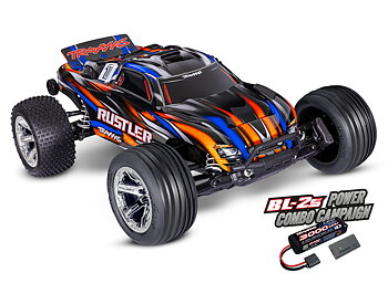 Traxxas Rustler 2WD 1/10 RTR TQ BL-2s EHD Orange