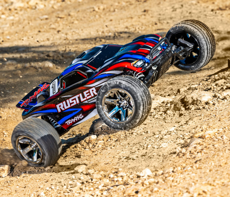 Traxxas Rustler 2WD 1/10 RTR TQ BL-2s EHD Orange - 6