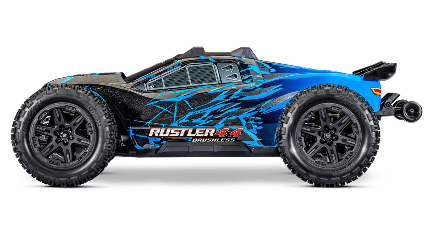 Traxxas Rustler 4x4 1/10 HD VX3 BL 3S RTR Blå - 10