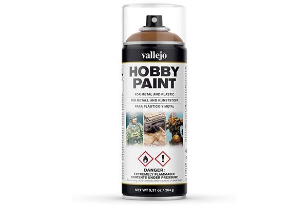 Vallejo 28014 Hobby Paint Primer Fantasy Leather Brown 400ml