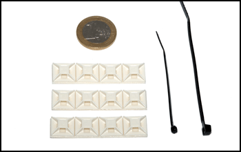 Emcotec A86045 Kabelfäste självhäftande 10st 3mm
