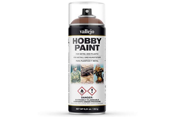 Vallejo 28019 Hobby Paint Primer Fantasy Beasty Brown 400ml
