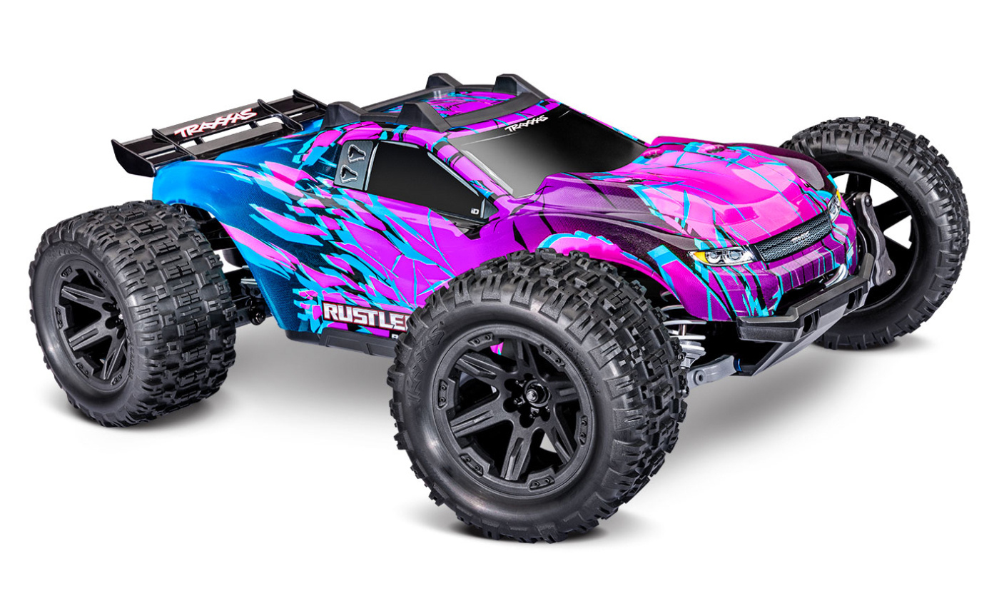 Traxxas Rustler 4x4 1/10 HD VX3 BL 3S RTR Lila