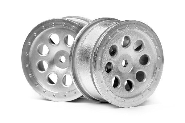 HPI HP103037 St-8 Wheel Matte Chrome (0Mm Offset/2Pcs)