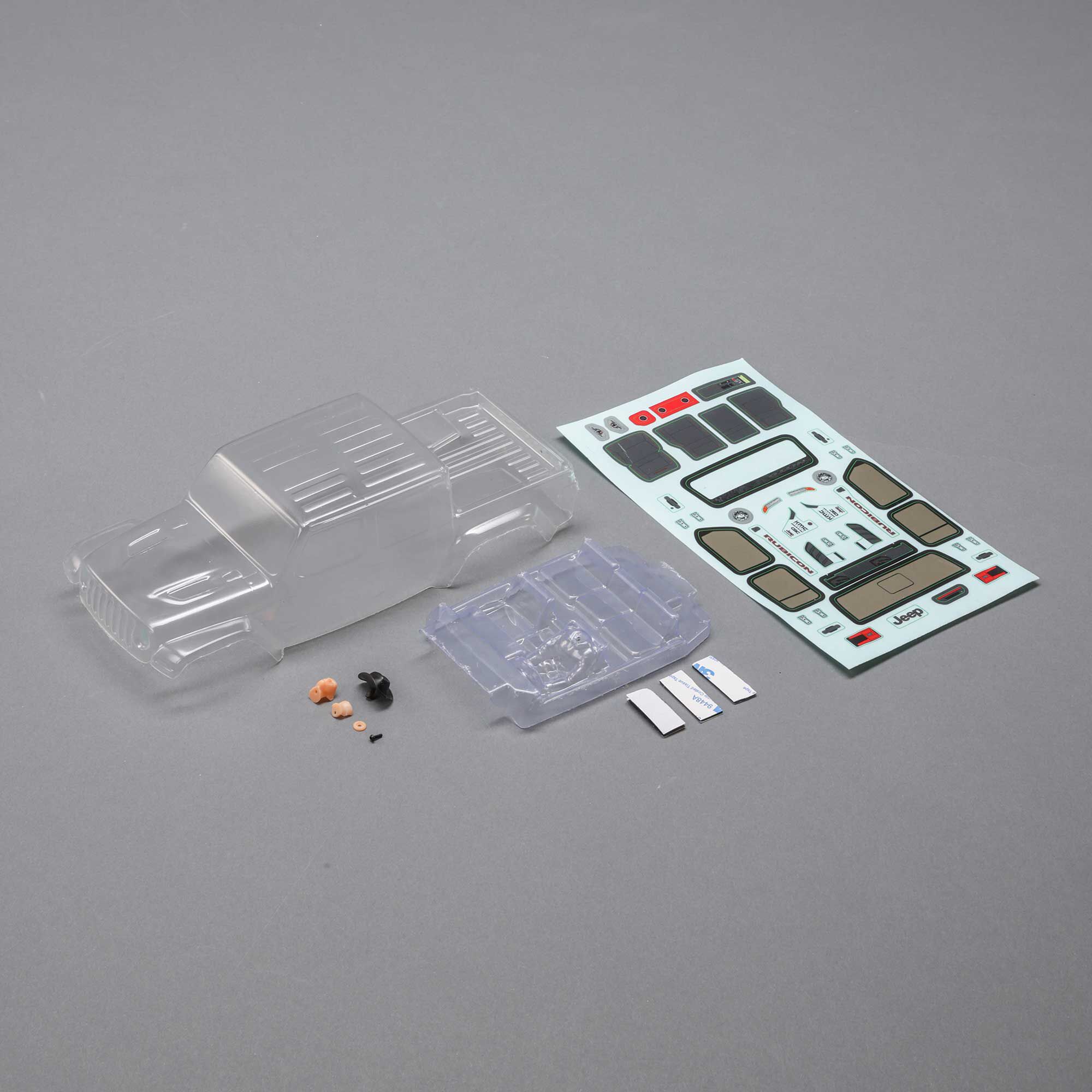 Axial Jeep JT Gladiator Body Set, Clear:SCX24