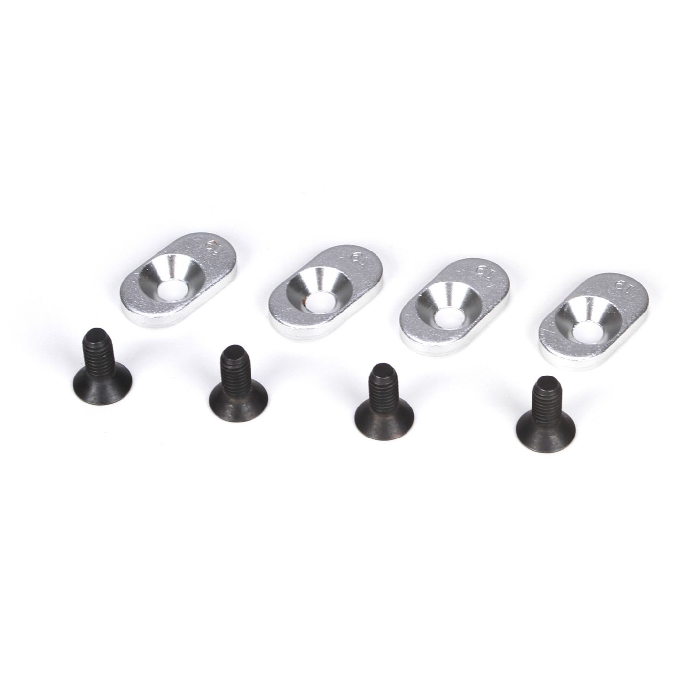Losi LOSB5802 Engine Mount Inserts & Screws, 20T (4): 5TT