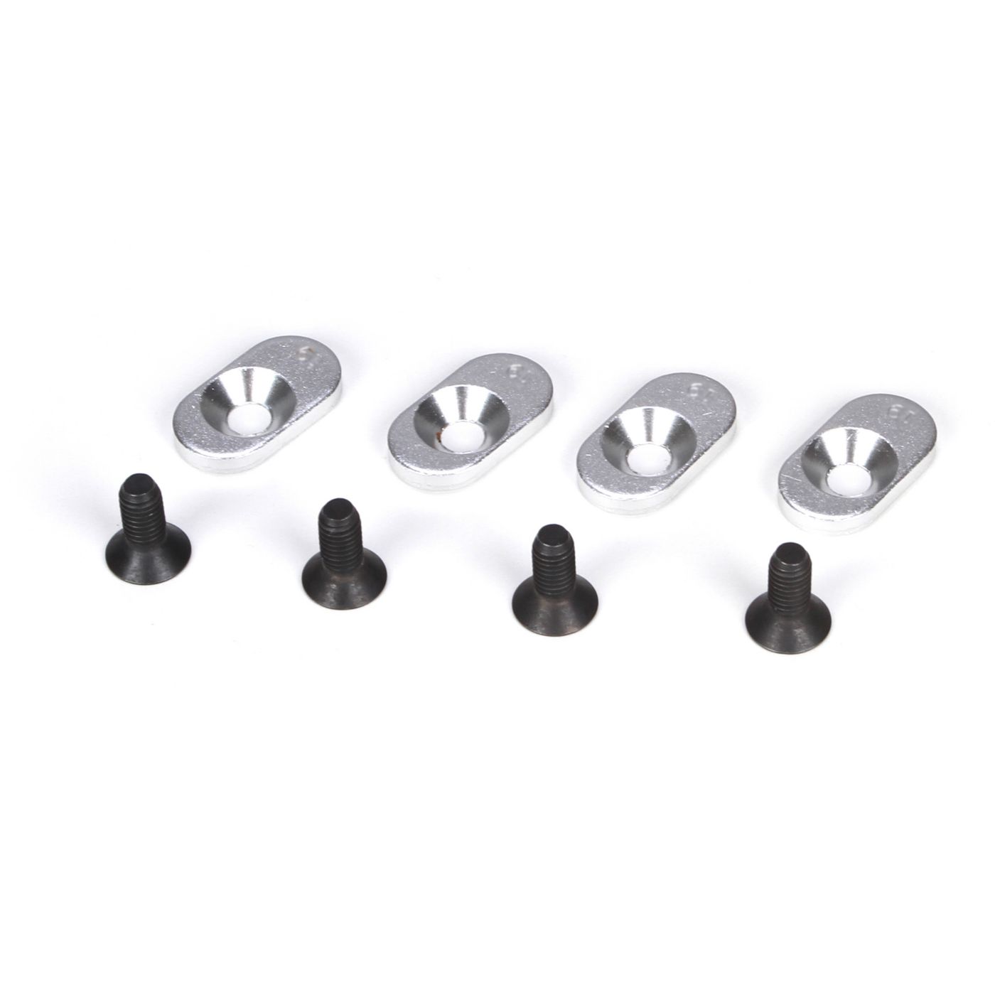 Losi LOSB5804 Engine Mount Inserts & Screws, 19.5/58 (4): 5T
