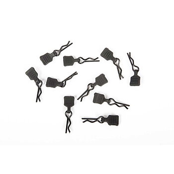 Axial 3mm Body Clip w/Tab, Black (10pc)
