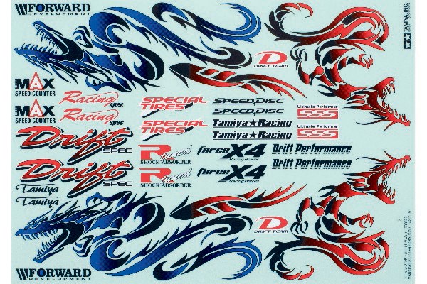 TAMIYA 53887 MARKING STICKER DRAGON