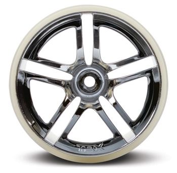 Traxxas 5572 Fälg Twin-Spoke Krom 2.8" (2)*