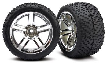 Tires & Wheels Victory/Twin-Spoke (Nitro Rear) 2.8" (2)