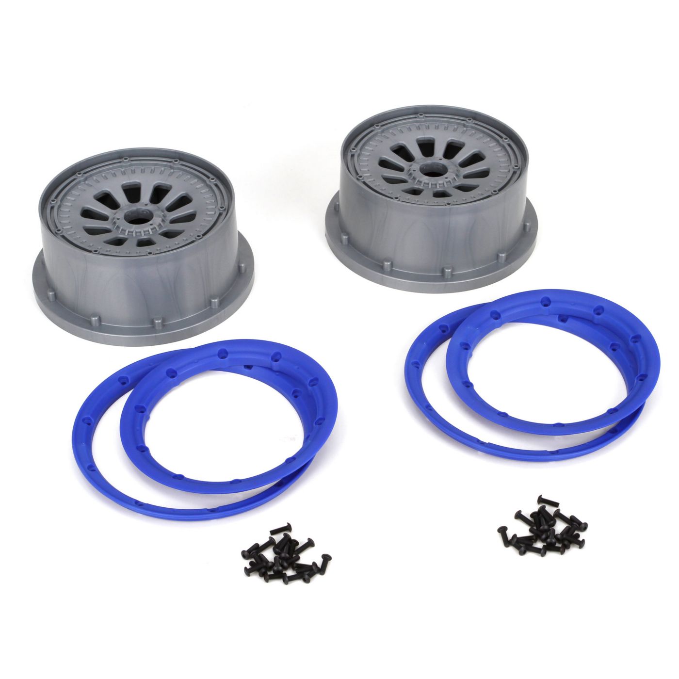 Losi LOSB7027 Wheel and Beadlock Set (2): 5TT
