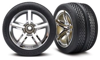 Tires & Wheels Victory/Twin-Spoke (Nitro Front) 2.8" (2)