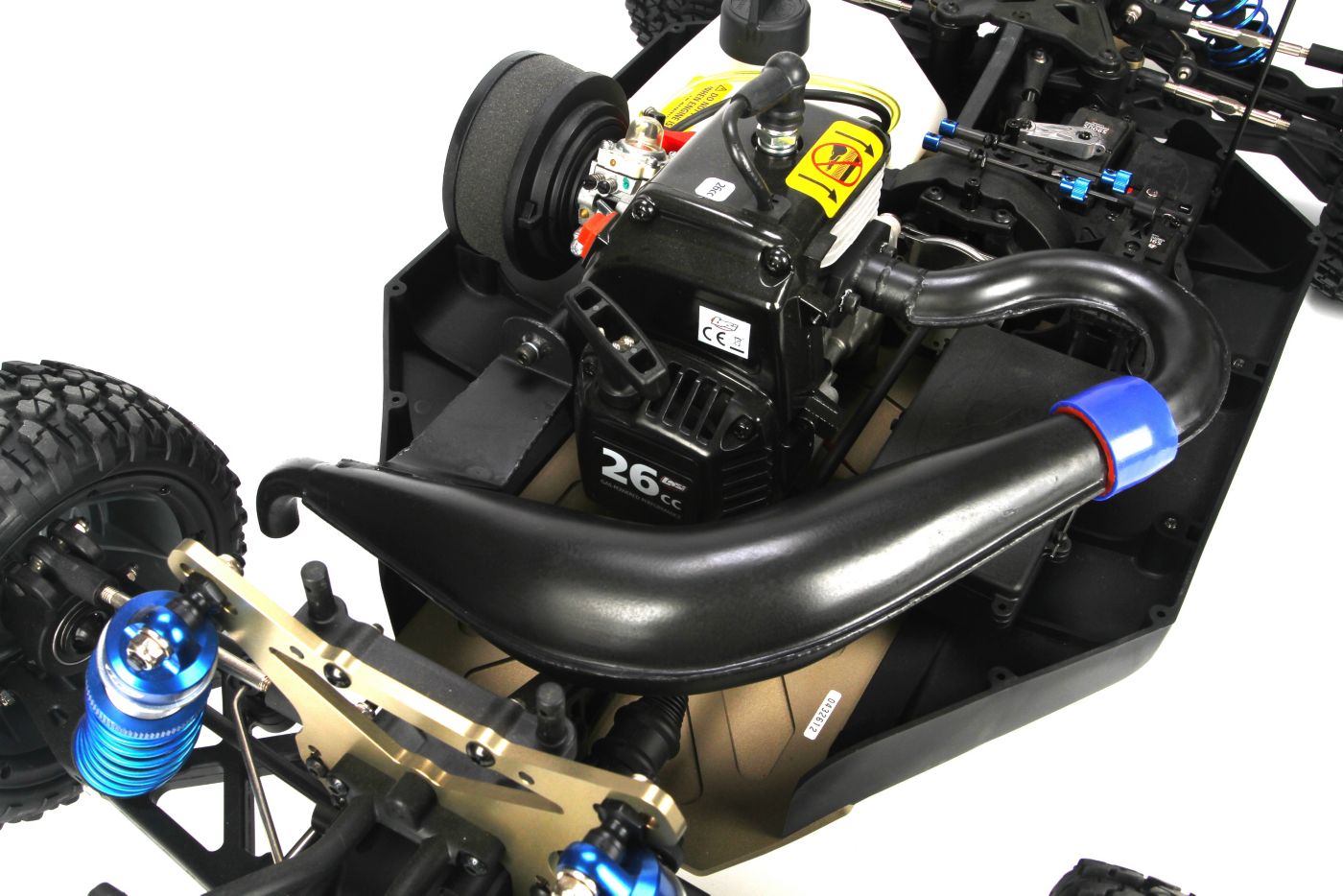 Losi LOSR8020 Tuned Exhaust Pipe, 23-30cc Gas Engines: 5T - 3