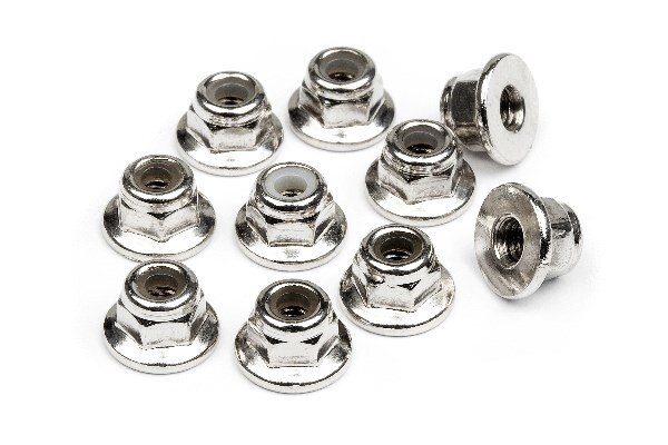 HPI HP103671 Flanged Lock Nut M3 (10Pcs)