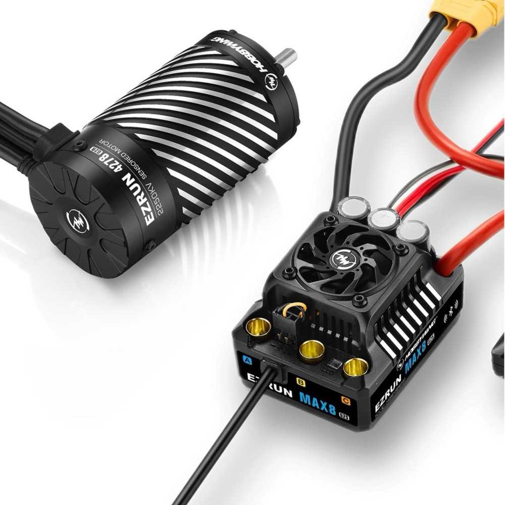 Hobbywing 38010607 EzRun Combo MAX8 G2S - 4278SD 2250kV G2R Sensor 1/8