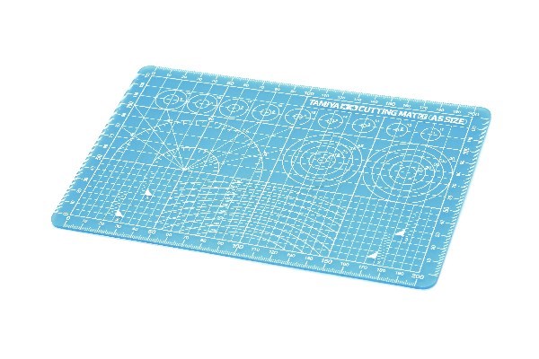 Tamiya 74142 Cutting Mat (A5 Size/Blue) - 2