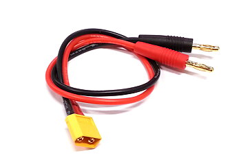 Laddkabel XT-60 30cm med 4mm kontakter