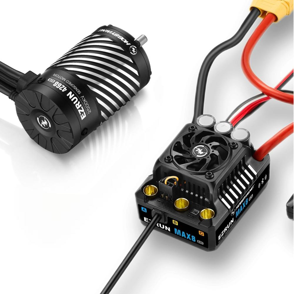 Hobbywing 38010606 EzRun Combo MAX8 G2S - 4268SD 2500kV G2R Sensor 1/8