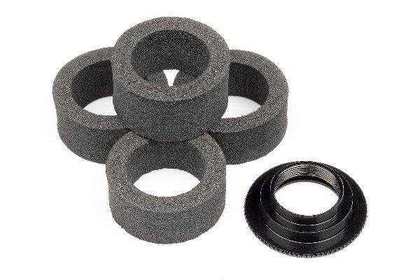 HPI HP104123 Servo Saver Foam (4Pcs) With Adjust Nut