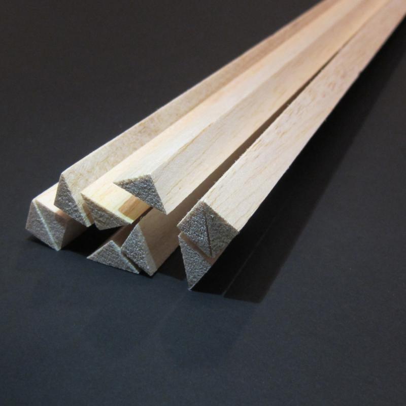 Balsa Trekantlist 10 x 10 x 1000mm