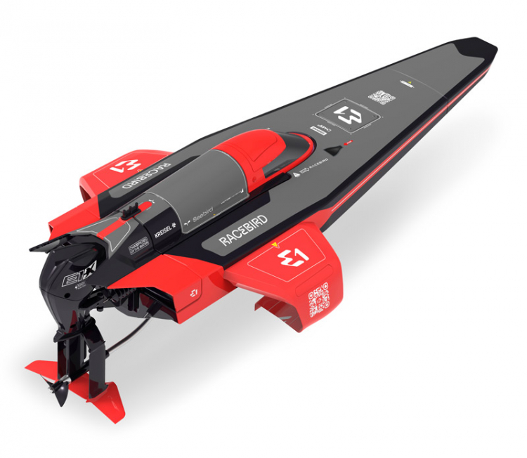 JOYSWAY 8608-RED Racebird Lite E1 Hydrofoil 1/14 skala Elbåt RTR Röd - 4