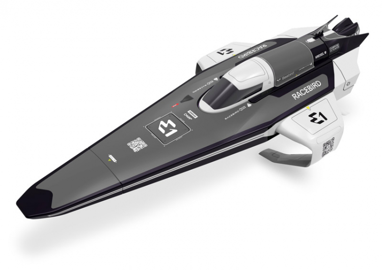 JOYSWAY 8608-WHITE Racebird Lite E1 Hydrofoil 1/14 skala Elbåt RTR Vit