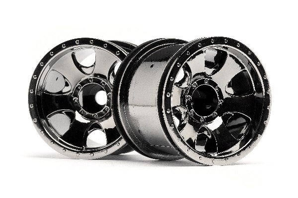 HPI HP105280 Warlock Wheel Black Chrome (2.2In/2Pcs)