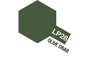 TAMIYA 82128 Lacquer Paint LP-28 Olive Drab