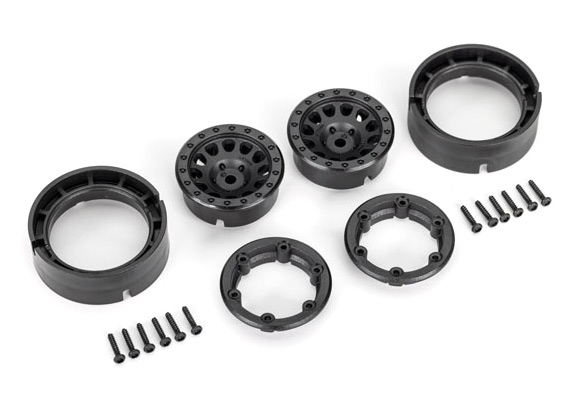 Traxxas 9781 Fälg Method Race 105 Beadlock Svart 1.0" (2) - 2