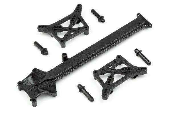 HPI HP105510 Shock Tower/Body Post/Top Deck Set