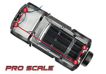 LED Light Front and Rear Set Complete TRX-4M Bronco